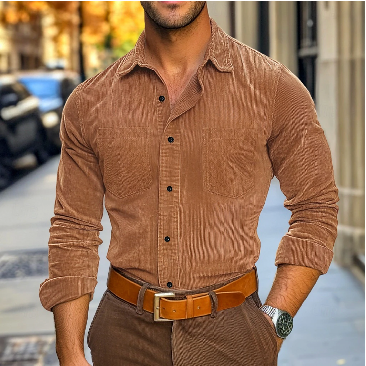 James - Corduroy Shirt voor Herfst & Winter