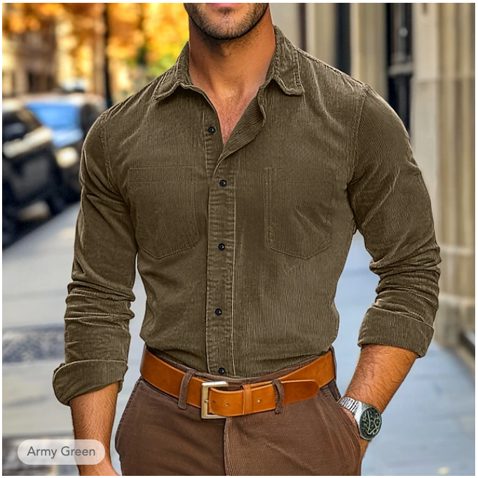 James - Corduroy Shirt voor Herfst & Winter