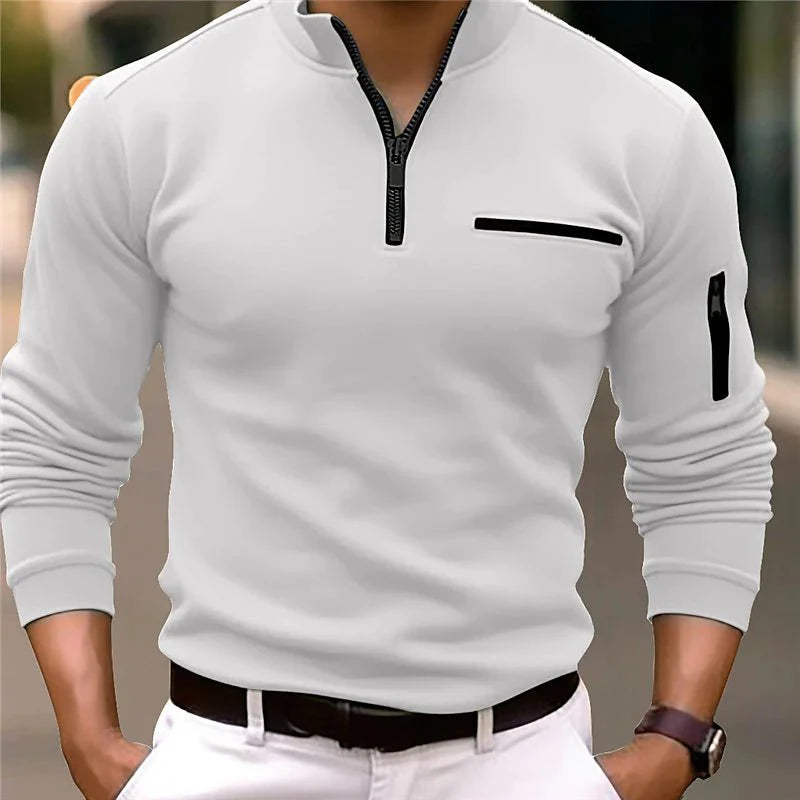 Johan de Witte Mode | Luxe Quarter-Zip Polo